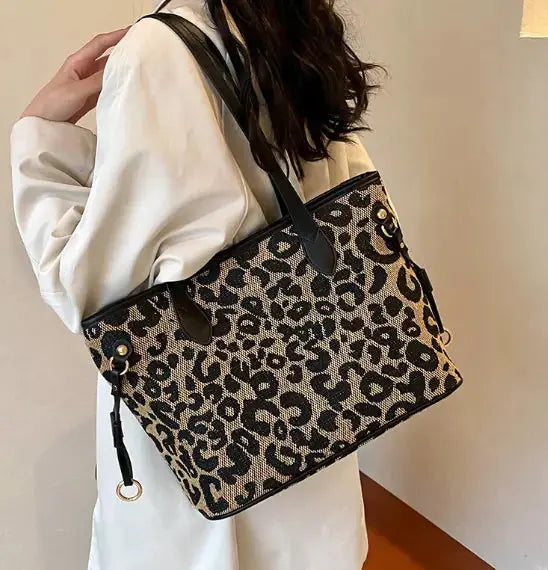 Sac fourre-tout léopard