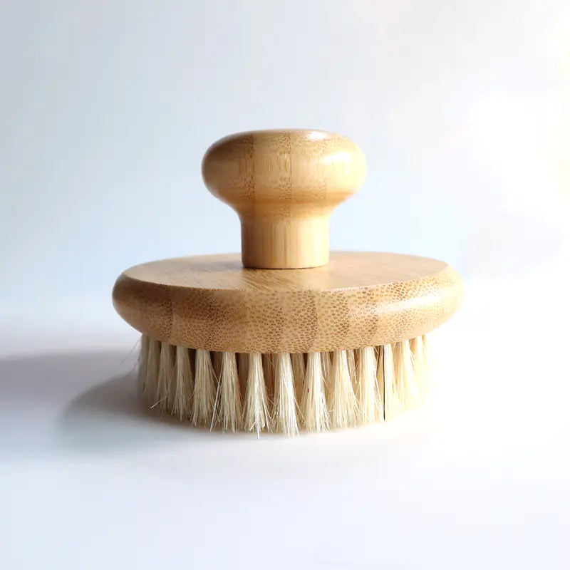 Brosse de bain en poils naturels