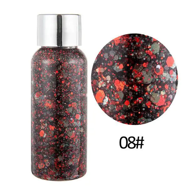 Gel pailleté multicolore