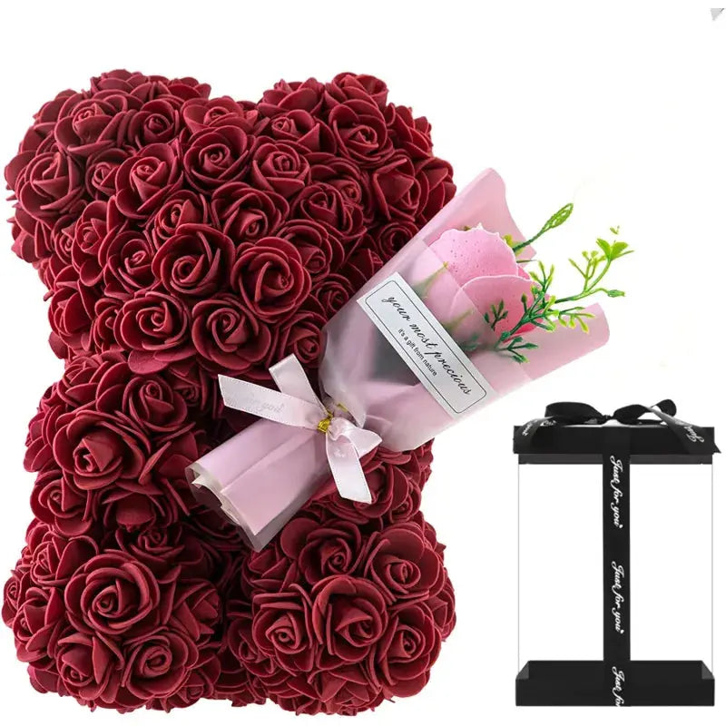 Ourson en roses