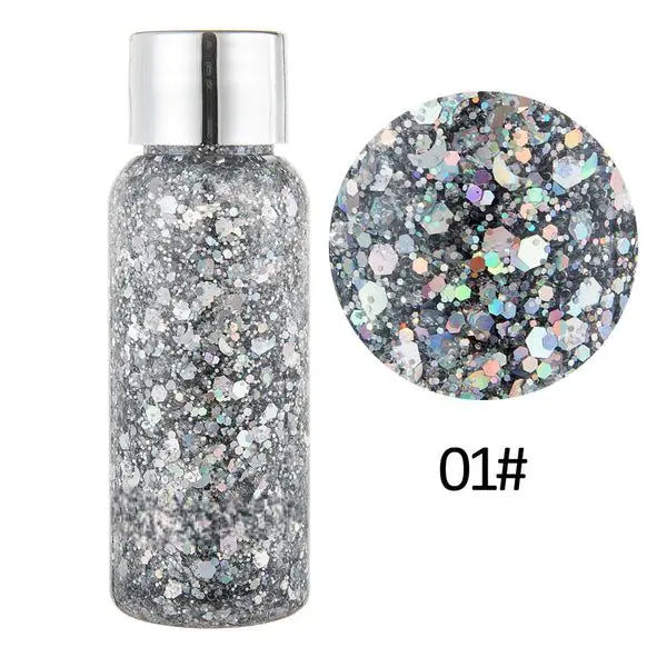 Paillettes gelees maquillage